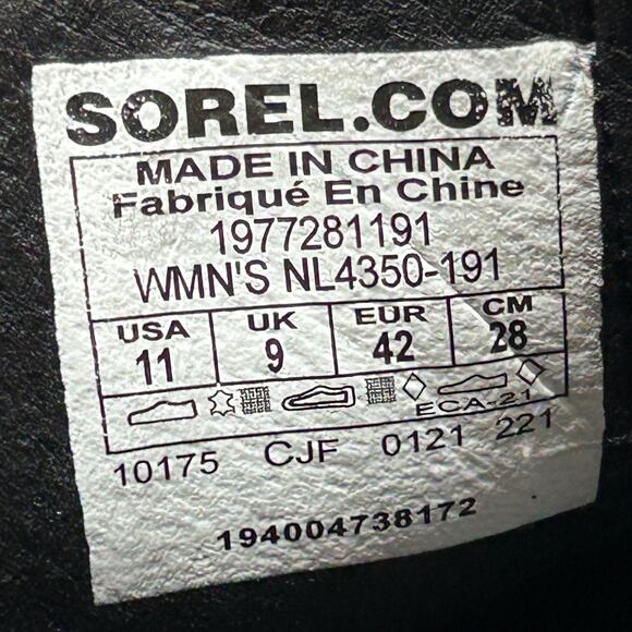 Sorel Brex Chelsea Pull On Leather Waterproof Boot Cream/Black Women 11 - Picture 9 of 10